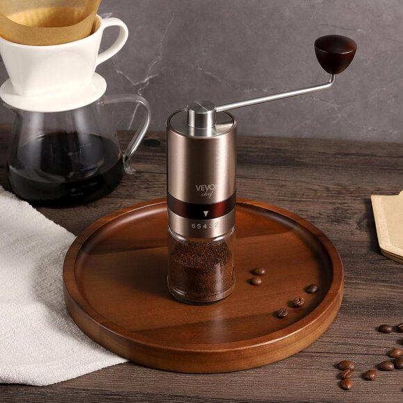 VEVOK Cheff Manual Coffee Grinder | Adjustable Coarseness |Stainless Steel NIB - Picture 2 of 5